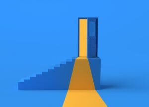 Staircase symbolizing visibility in Generative Engine Optimization (GEO) and SEO